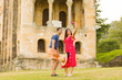 © Sangiao_Photography - Mixed race couple tourism travel portrait in Santa Maria del Naranco, Oviedo, Asturias.