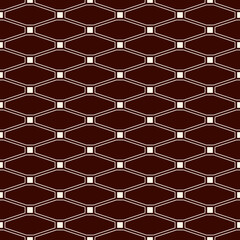 Wall Mural - Repeated outline octagons and squares abstract background. Minimalist seamless surface pattern with geometric ornament.