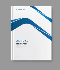 Wall Mural - Business annual report template cover design