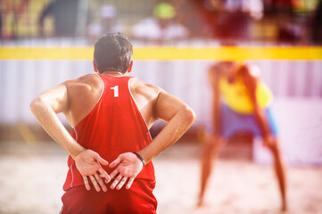 Wall Mural - Beach Volleyball Volley Ball Signal