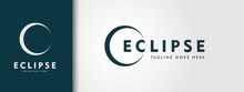 Eclipse Logo Design Inspiration . Eclipse Negative Space Logo . Eclipse Logo Template