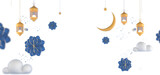 Fototapeta  - Eid al-Adha official holidays which are celebrated within Islam. 3d illustration of Eid al-Adha