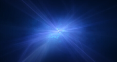 Wall Mural - Abstract cosmic blue energy lines glowing background