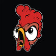 angry chicken head