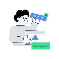 Wall Mural - Forgot Password 