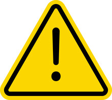 Warning Triangle Icon. Yellow Caution Warn In Png. Warning Sign With Exclamation Mark. Alert Warn In Triangle. Road Sign Alert.