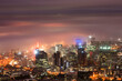© Travel 'n' Lifestyle - View of morning fog over Cape Town Central Business District, South Africa.
