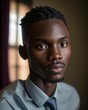 © Visionarily - Young Man in Business Casual Photorealistic Portrait Illustration [Generative AI]