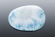 Larimar Dolphin cabochon - Photo of a beautiful blue pectolite stone that can be only found in the Dominican Republic.