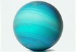 Uranus planet isolated on transparent background cutout. Generative AI