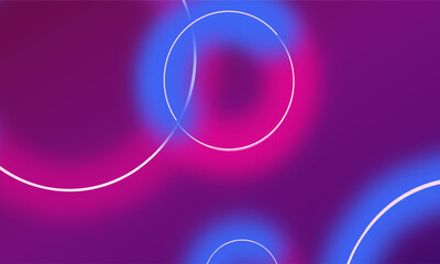 Wall Mural - background imagecircle linesblue glowneon lightsline effectsfashionwallinteriornightnightenergyabstr