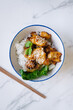 © Austockphoto - honey chicken with rice