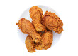 © jobi_pro - Plate of Delectable Golden Brown Crispy Fried Chickens Isolated on Transparent Backdrop, PNG file