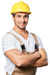 © BillionPhotos.com - Worker guy cheerful isolated handsome craftsman manual
