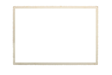 old photo frame texture png isolated picture postcard border