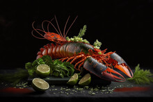 Food Photography Lobster Generative Ai