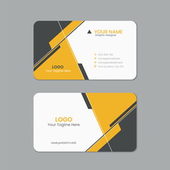 Wall Mural - Professional business card, Printable horizontal and Vertical double sided corporate visiting card template
