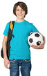 © BillionPhotos.com - Smiling Kid with Backpack and Soccer Ball
