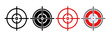 Crosshair icon. Target aim sign for mobile concept and web design. vector illustration