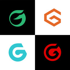 letter g logo collection