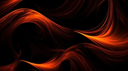 Wall Mural - an abstract background with orange and black. generative ai.
