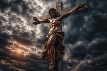 Crucifixion Of Jesus Christ Made With Generative AI