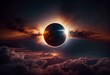 solar eclipse. Generative AI