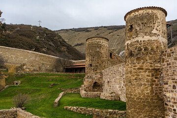 Ancient rock monastery David Garedji in Georgia