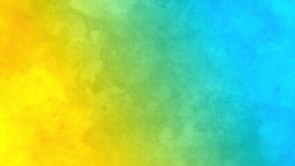Wall Mural - Mixing the blue and yellow paints smoothly, motion loop 4k background at 60fps.