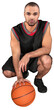 © BillionPhotos.com - Basketball Player Crouch Down with a Ball - Isolated