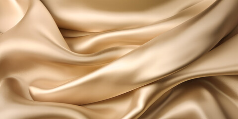 Silk sheets texture gold background, generated AI, generated, AI