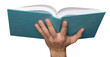 © BillionPhotos.com - education and book concept - close up of woman hand holding open green book