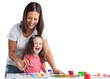 © BillionPhotos.com - Happy mother and daughter painting