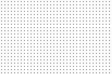 Poster - abstract seamless monochrome black dot grid with transparent bg.