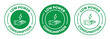 © Gopal - Low power consumption icon set. green rounded vector sign collection.