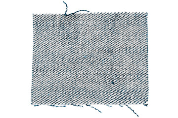 denim sample isolated