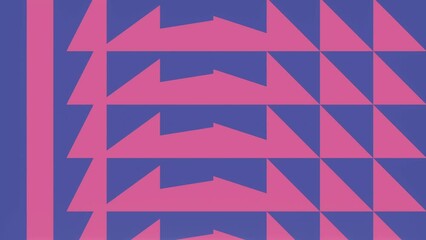 Aufkleber - Background with transformation of geometric shapes. 3d rendering loop animation