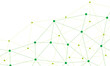 © YY apartment - 緑の点と点を線で繋いだネットワークイメージ素材