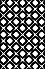 Wall Mural - Modern seamless geometric hexagon shapes repeated pattern design vector element in black color 