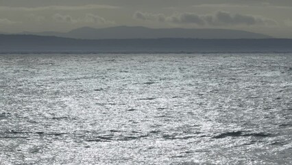 Wall Mural - panorama of the morning coast of the atlantic ocean with brilliant waves.