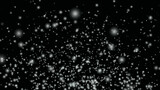 Fototapeta Na sufit - snow falling stock image. Realistic falling snowflakes. Isolated on transparent background. Falling Snow down On The Black Background.