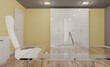 © COK House - Office with wooden furniture and comfortable chairs