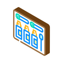 soil test kit garden tool isometric icon vector illustration