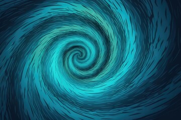 Wall Mural - vibrant blue and green swirling abstract background. Generative AI