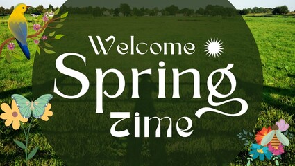 This is post is design for Facebook to welcome spring