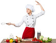 © BillionPhotos.com - Beautiful cookery chef cook cooking female woman