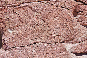 Poster - Petroglyphs of Yerbas Buenas, Atacama Desert, Chile