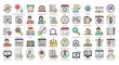 © Michael - Agile Development Color Line Icons Project Management Icon Set in Filled Outline Style 50 Vector Icons