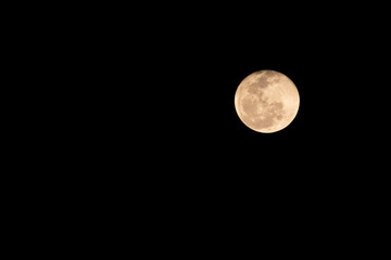 full moon illuminating the night sky
