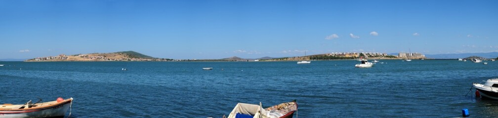 Wall Mural - Ayvalik is a tourist town located in Balikesir, Turkey. There are many historical and touristic places here.